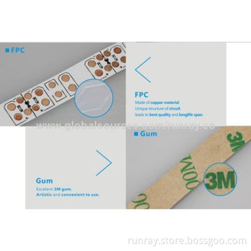 LED Flexible Strip Light, 12V DC, IP65, 12W/M, Epistar 5050 SMD Chip, 2-year Warranty, China Factory